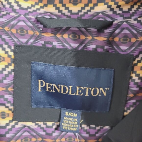 NEW Pendleton Womens S Black Hooded Parka Windbreaker Coat - Picture 6 of 11